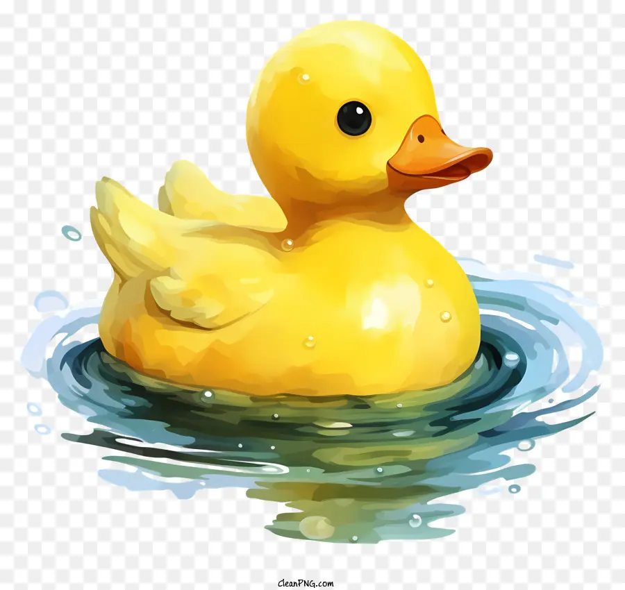 Pato De Borracha Aquarela，Pato De Borracha Amarelo PNG