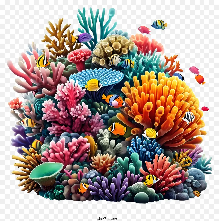 Emoji De Recife De Coral，Espécies De Coral PNG