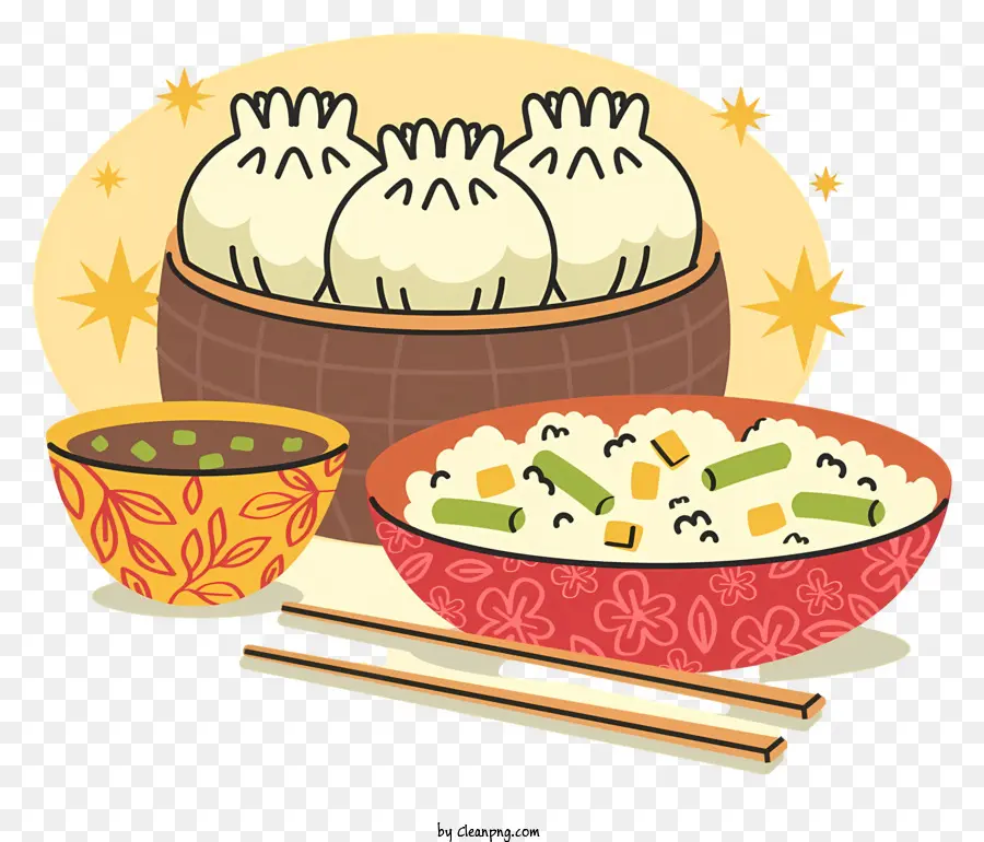 Comida Chinesa，Comida Asiática PNG