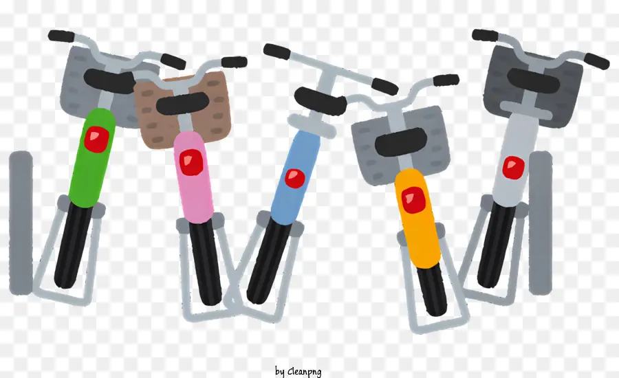 Clipart，Bicicletas Coloridas PNG