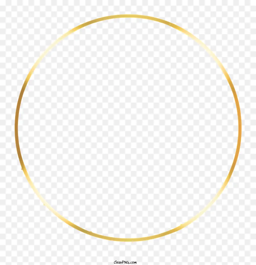 Círculo Dourado，Quadro Circular De Ouro PNG