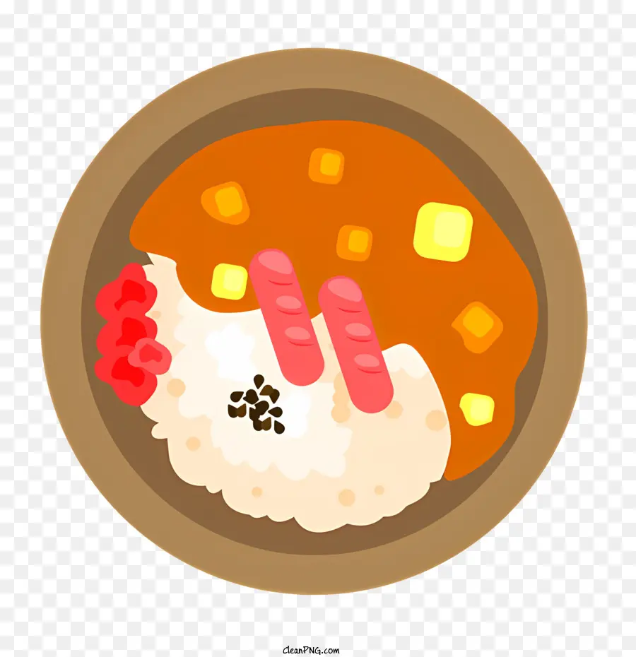 Comida Internacional，Arroz Com Caril PNG