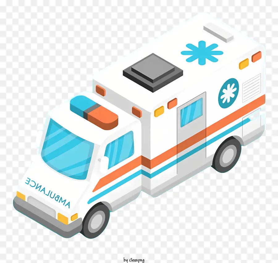Carro De Ambulância De Desenho Animado，Ambulância PNG