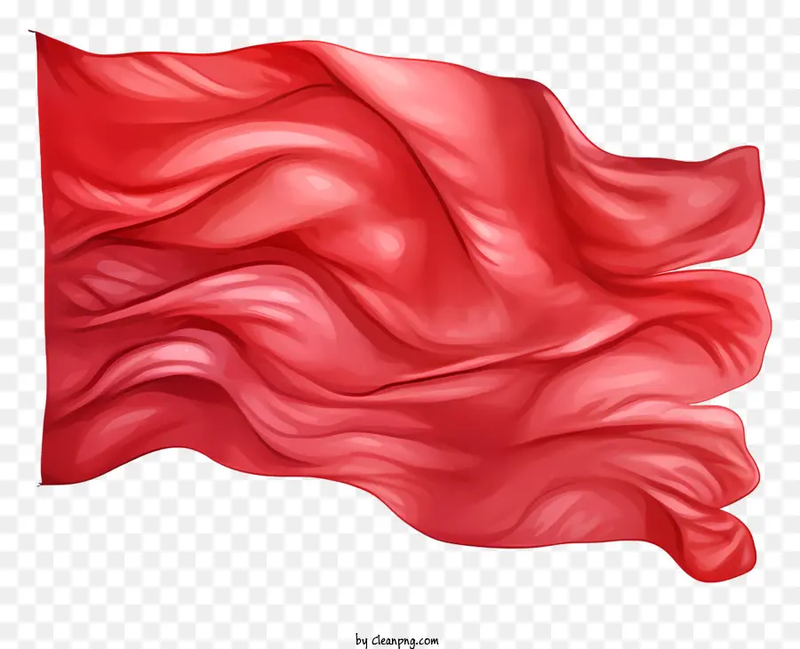 Bandeira Vermelha Em Aquarela，Bandeira Vermelha PNG