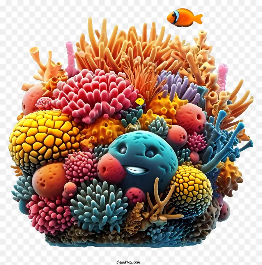 Emoji De Recife De Coral，Cena Subaquática PNG