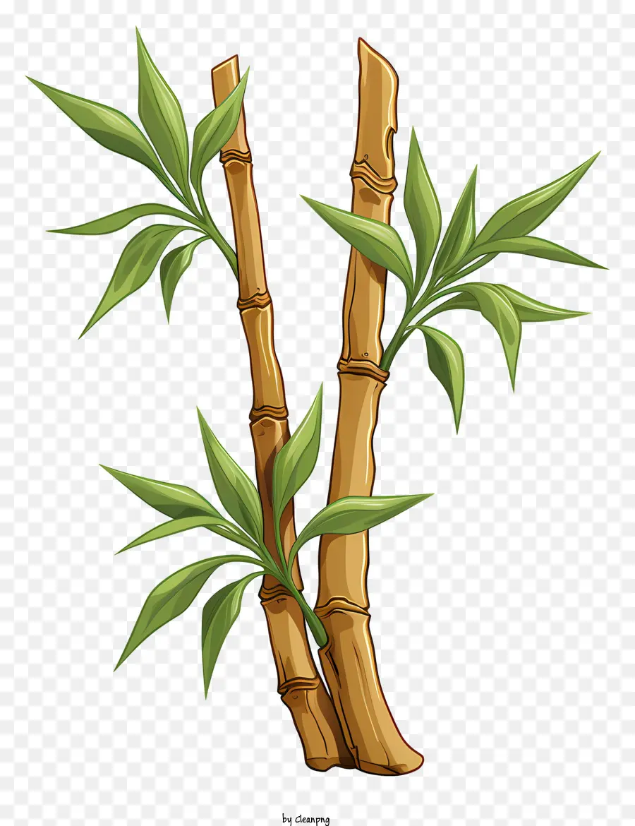 Caule De Bambu No Estilo De Esboço，Hastes De Bambu PNG