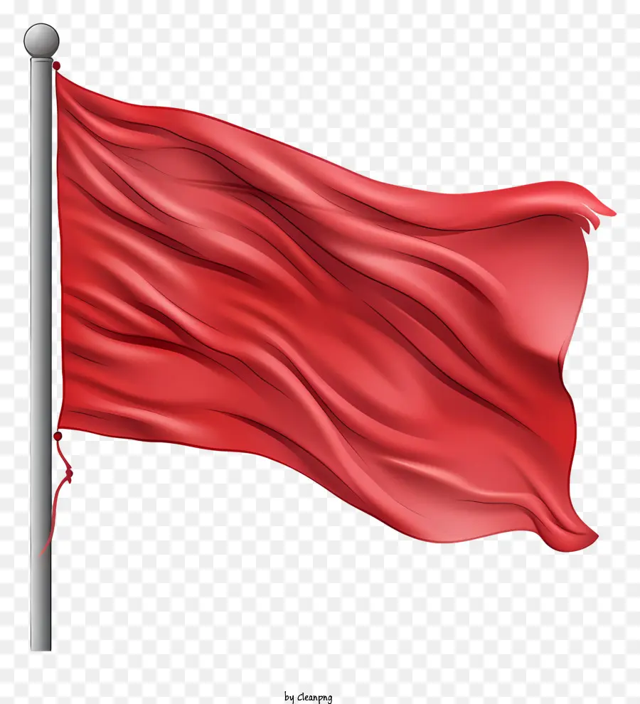 Bandeira Vermelha Desenhada à Mão，Bandeira PNG