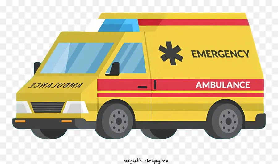 Carro De Ambulância De Desenho Animado，Ambulância PNG