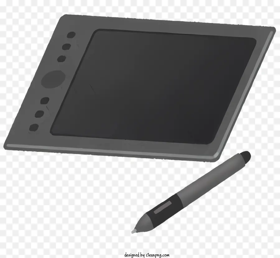 Tablet De Desenho，Moldura Em Preto PNG