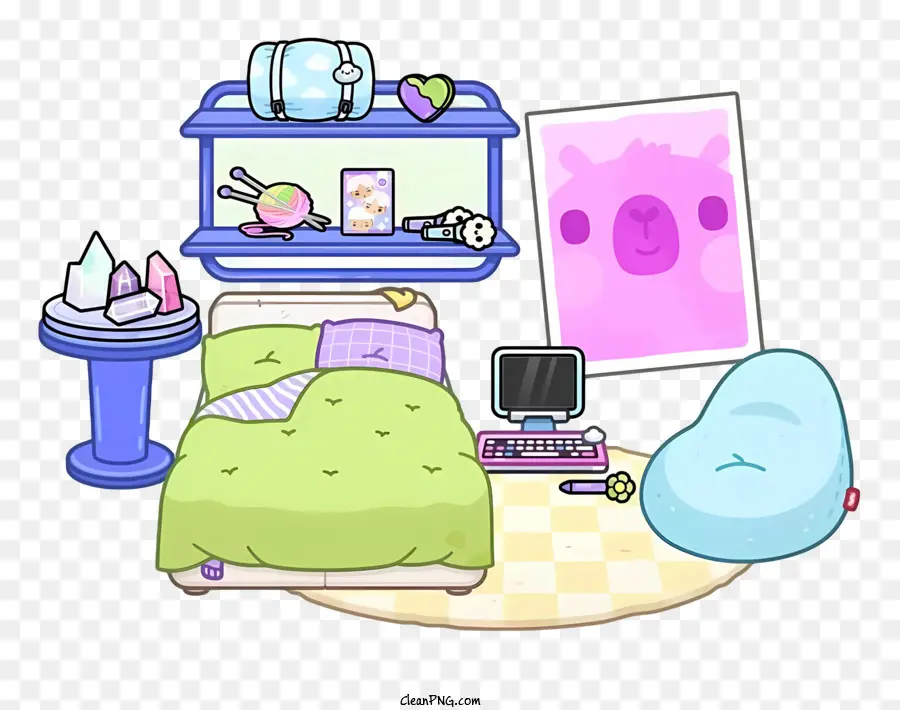 Toque Em Itens，Bedroom PNG