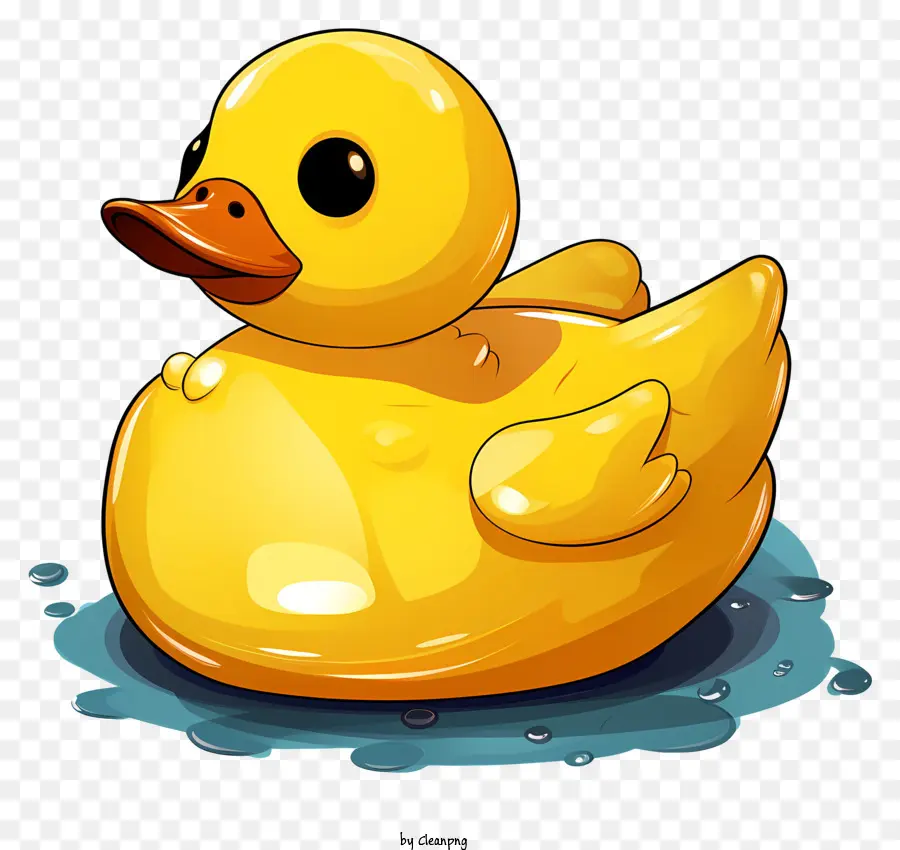 Pato De Borracha Desenhado à Mão，Pato De Borracha Amarelo PNG