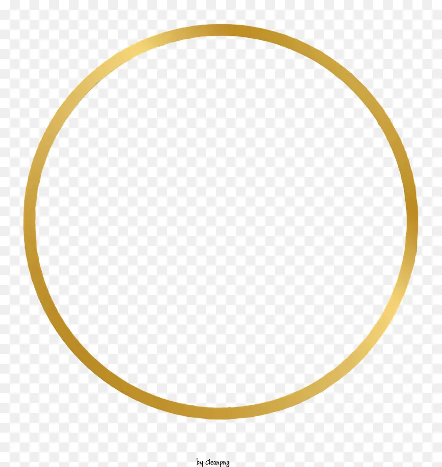 Círculo Dourado，Anel Circular PNG