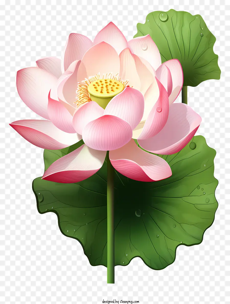 Flor De Lótus Desenhada à Mão，Flor De Lótus PNG