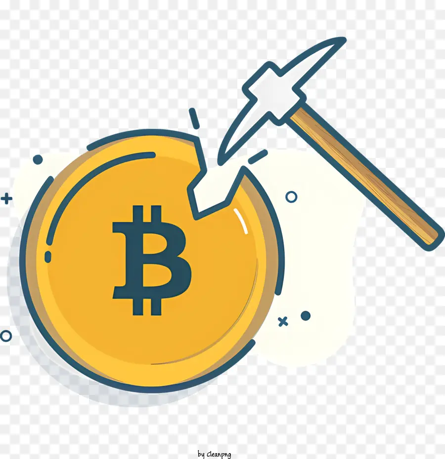 Bitcoin，Mineração De Ouro PNG