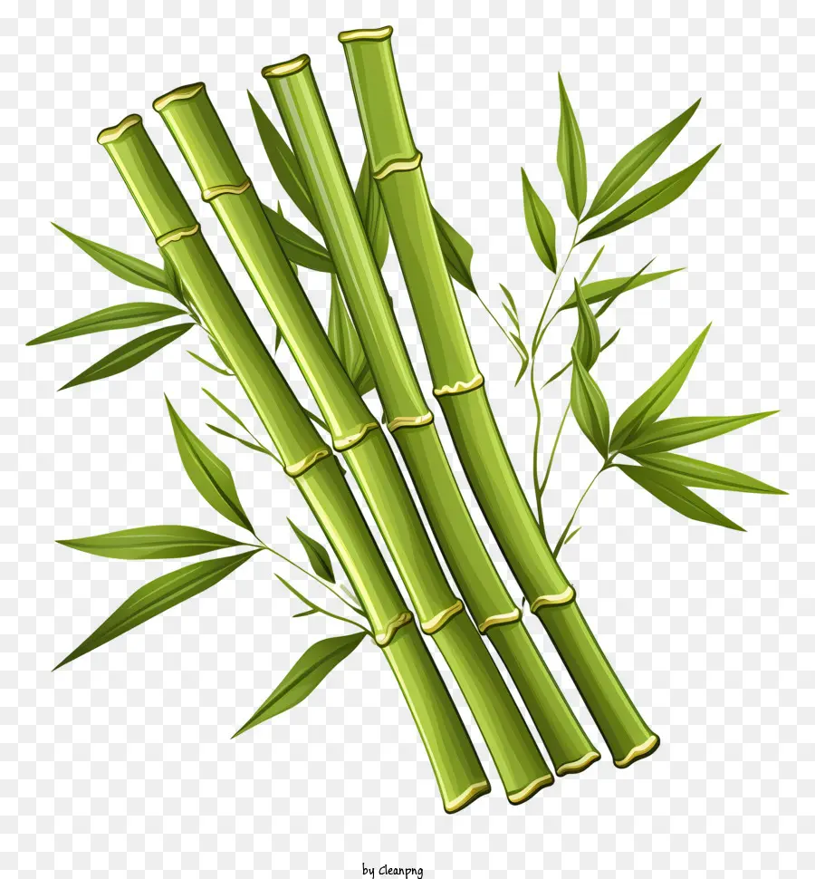 Caule De Bambu Plano，Broto De Bambu PNG