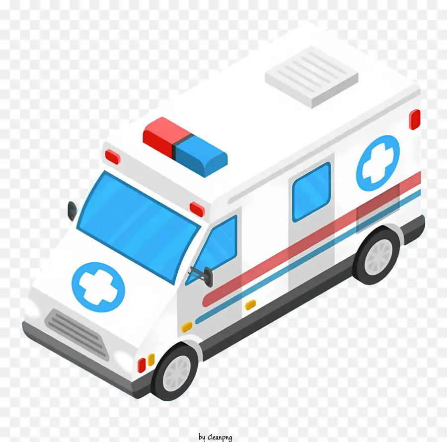 Carro De Ambulância De Desenho Animado，Keywords PNG