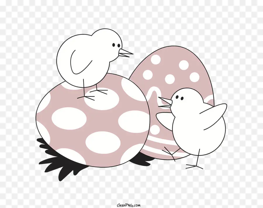 Ovo De Páscoa，Galinhas De Desenho Animado PNG