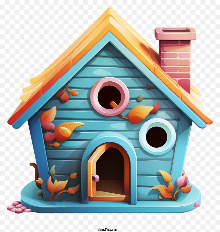 Passel Birdhouse，Pequena Casa Azul PNG