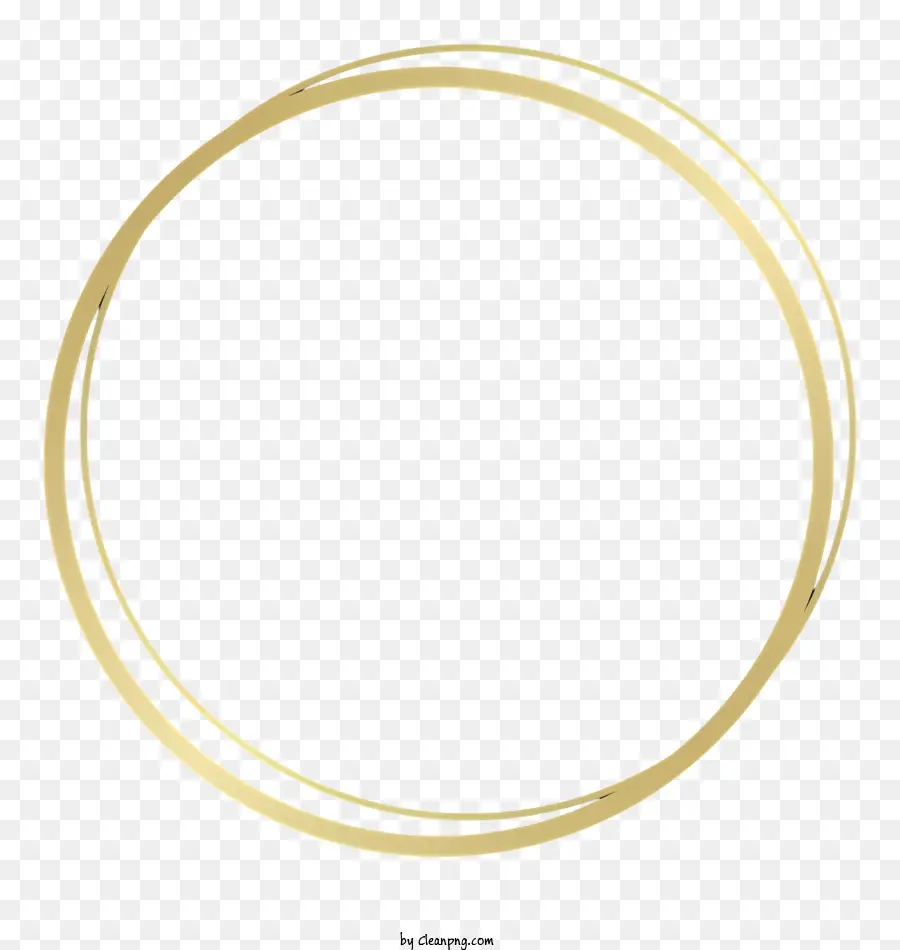 Círculo Dourado，Circular Quadro PNG