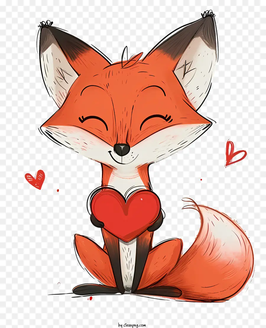 Valentine Fox，Desenho Animado Da Fox PNG