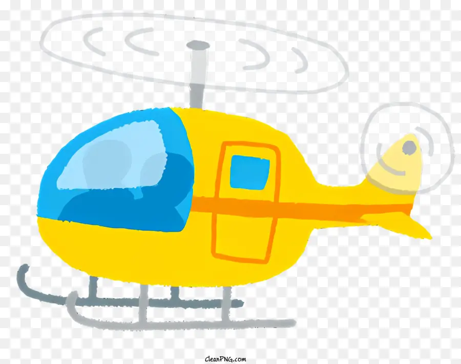 Helicóptero，Amarelo Helicóptero PNG