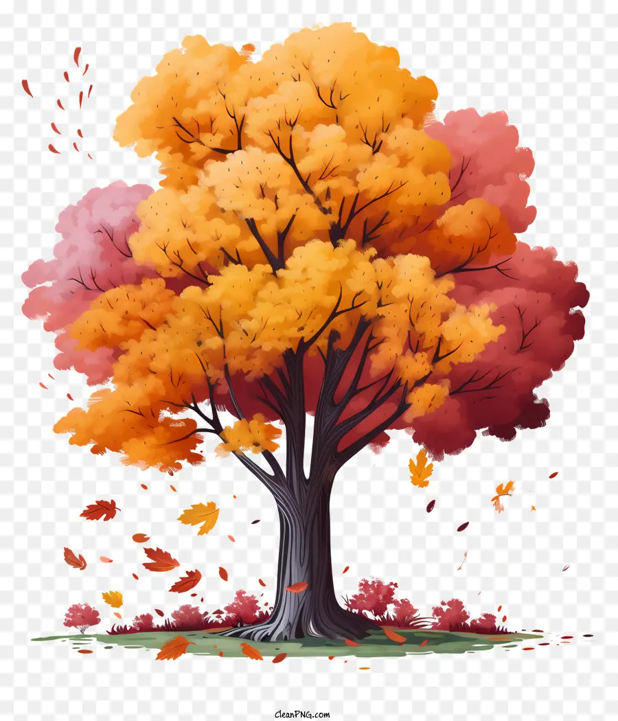 Árvore De Outono Pastel，Autumn Tree PNG