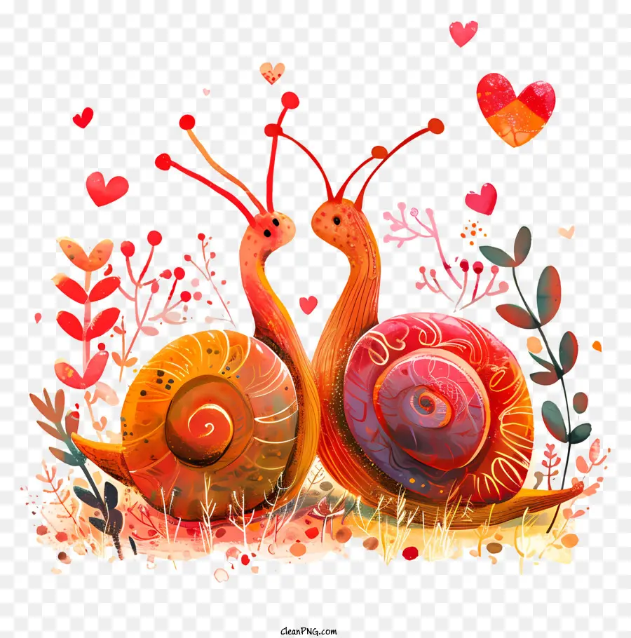 Snails Dos Namorados，Caracóis PNG