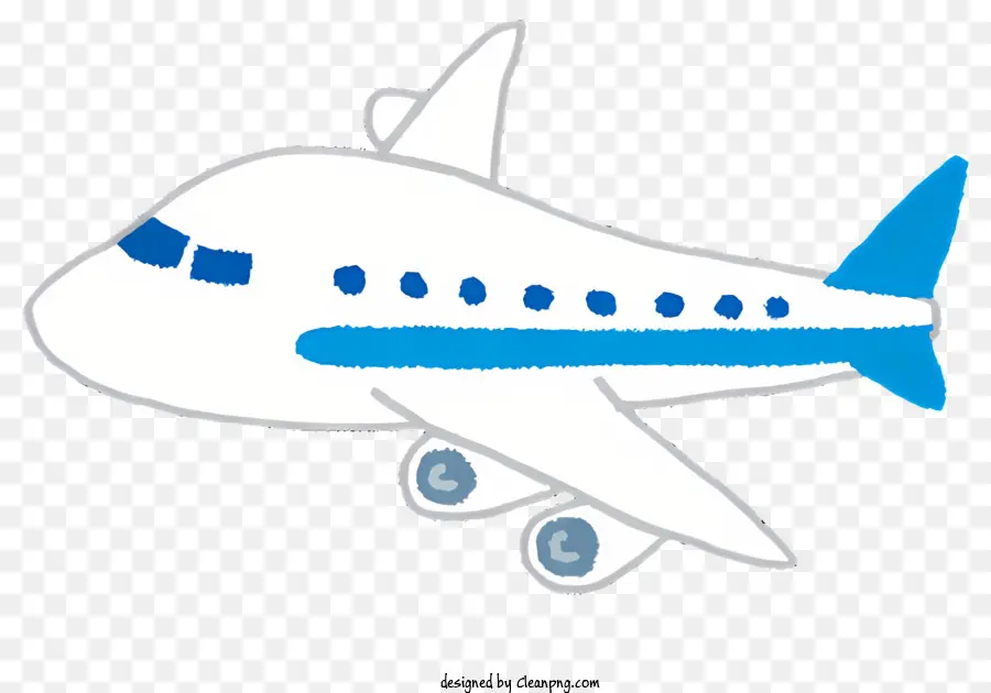 De Avião，Avião Branco PNG