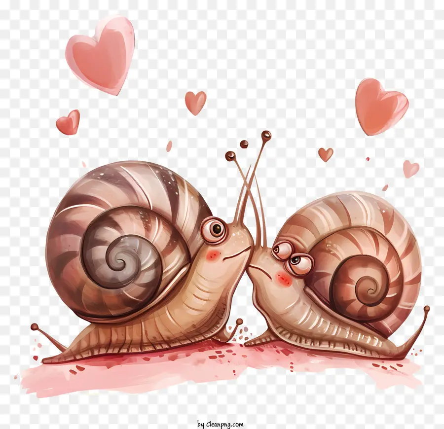 Snails Dos Namorados，Então Visite O Amor PNG