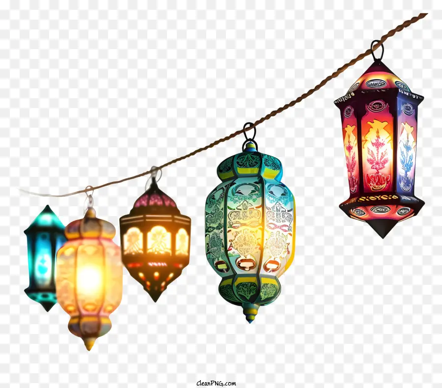 Isra E Miraj，Lâmpadas Decorativas PNG