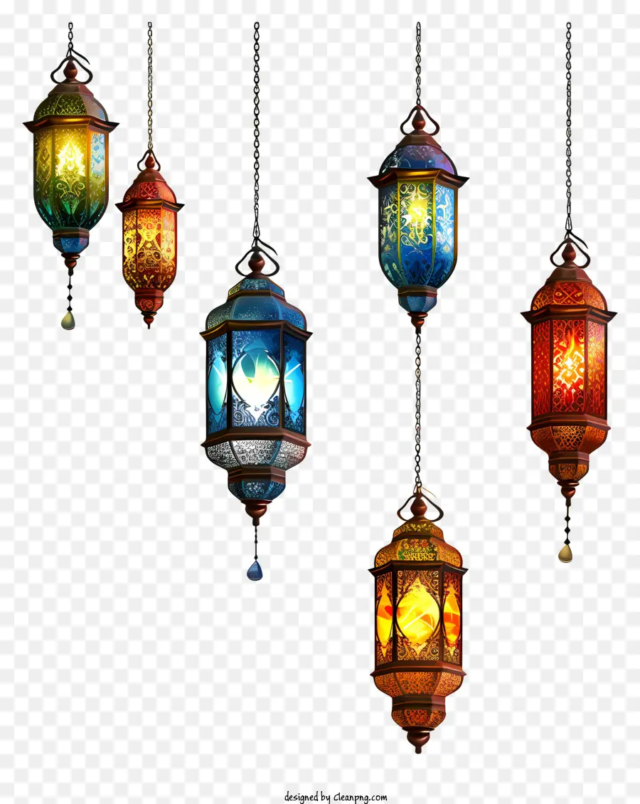 Isra E Miraj，Lanternas Decorativas PNG