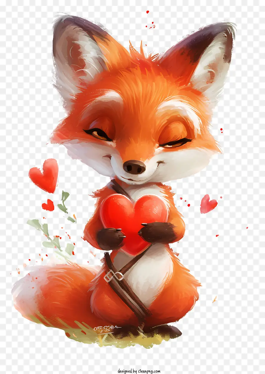 Valentine Fox，Desenho Animado Da Fox PNG