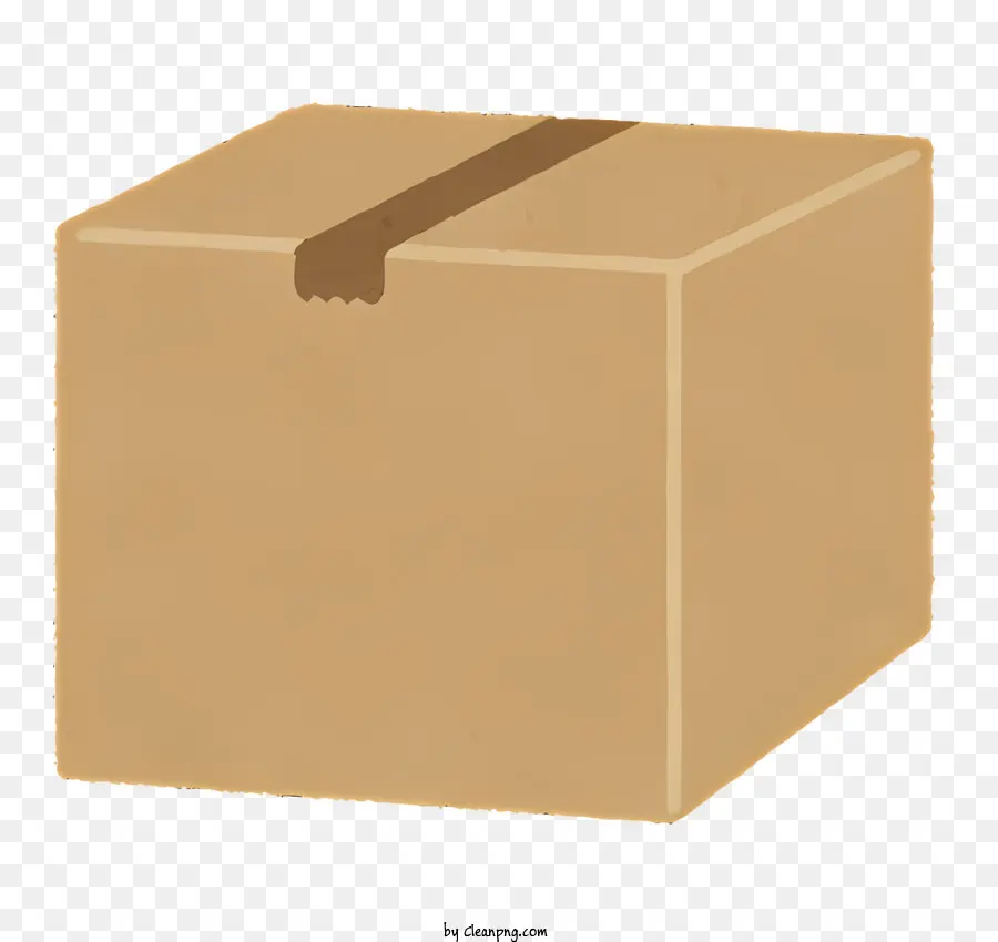 Cardboard Box，Fita Marrom PNG