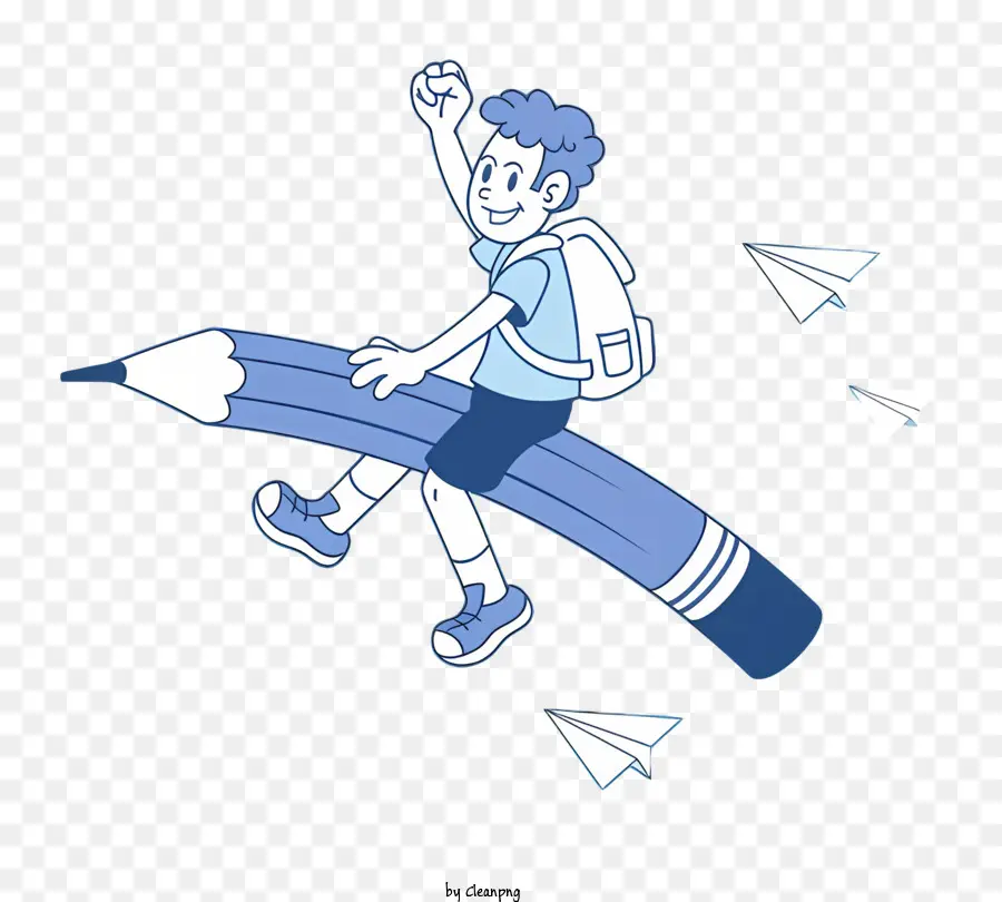 Cartoon Estudo，Criança Voando PNG
