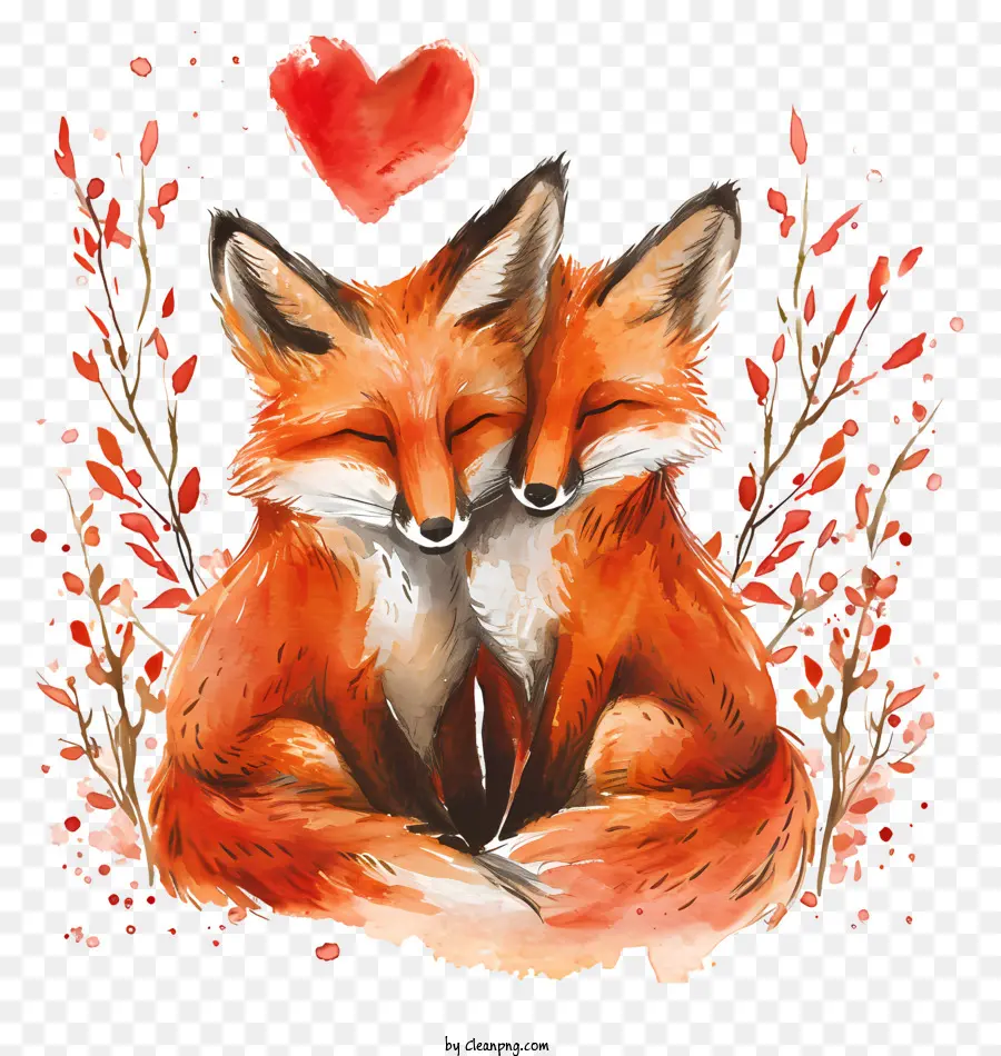 Valentine Fox，Raposas Vermelhas PNG