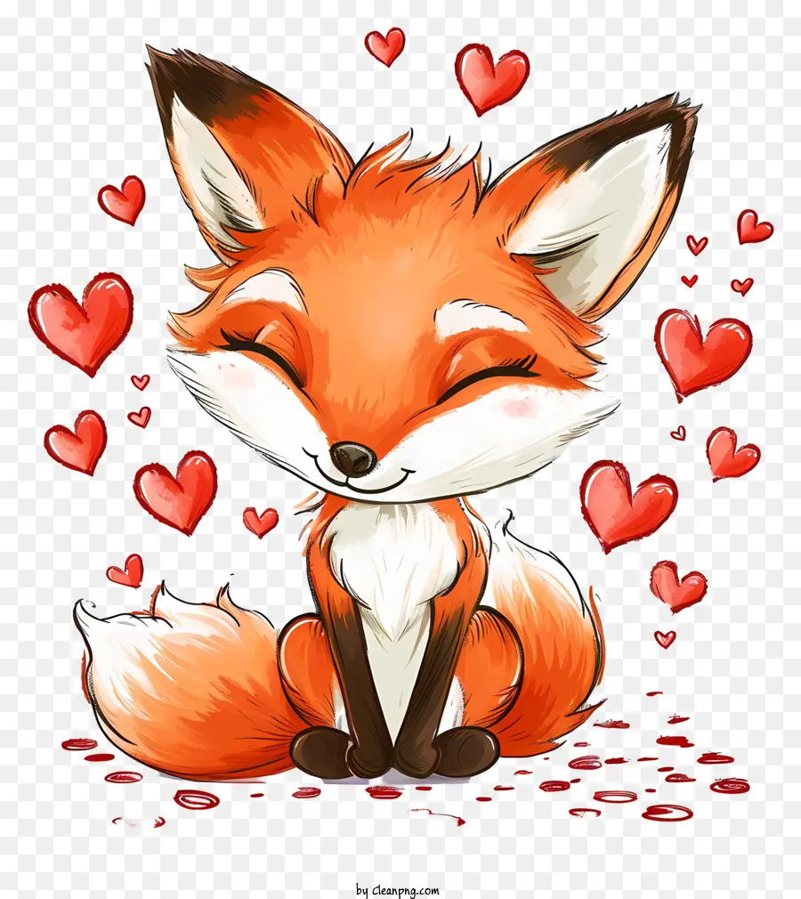 Valentine Fox，Bonito Fox PNG