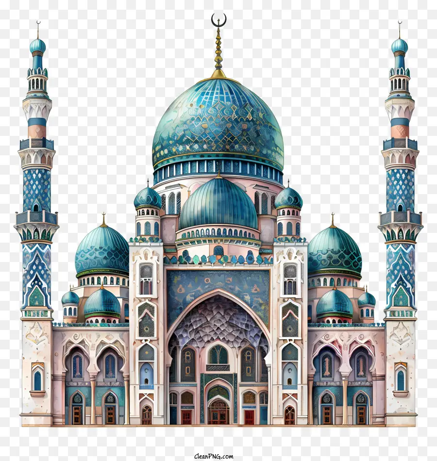 Isra E Mi'raj，Mesquita Colorida PNG