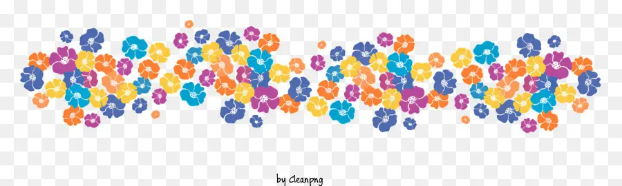 Flor De Fronteira，Colorido Quadrados PNG
