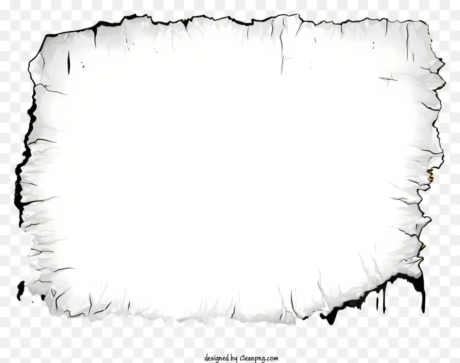 Papel Rasgado Estilo Doodle，Papel Queimado PNG