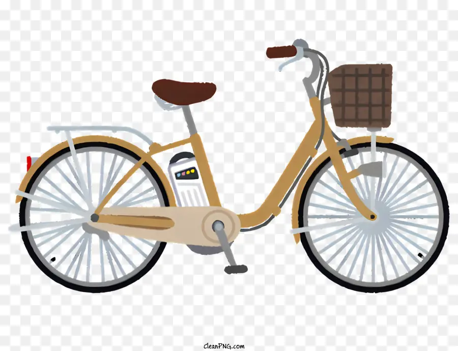 Bike，Bicicleta Com Cesta PNG