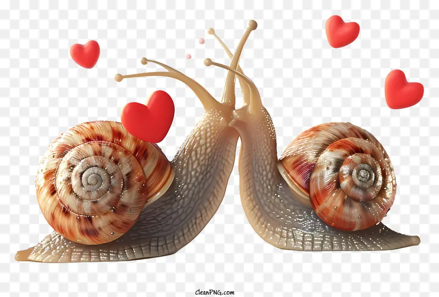 Snails Dos Namorados，Splails Beijando PNG