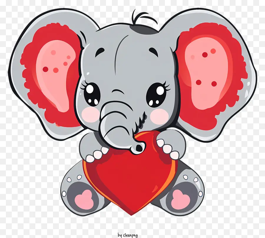 Elefante Plano De Namorado Plano，Bonito Bebê Elefante PNG