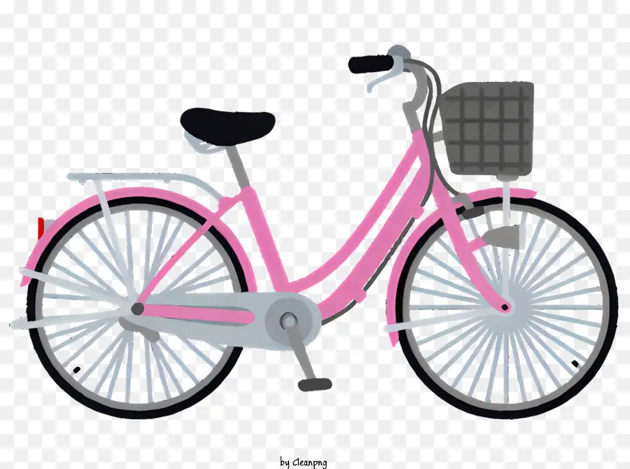 Bicicleta，Bicicleta Cor De Rosa PNG