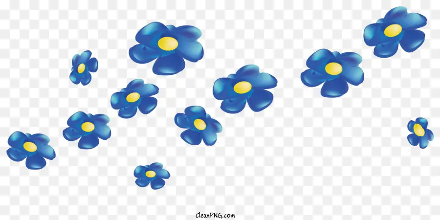 Flor De Fronteira，Flores Azuis PNG