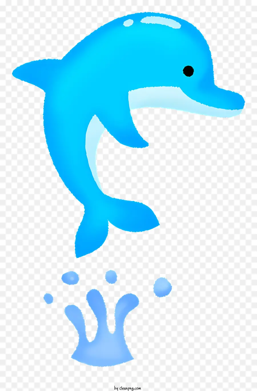 Clipart，Golfinho Azul PNG