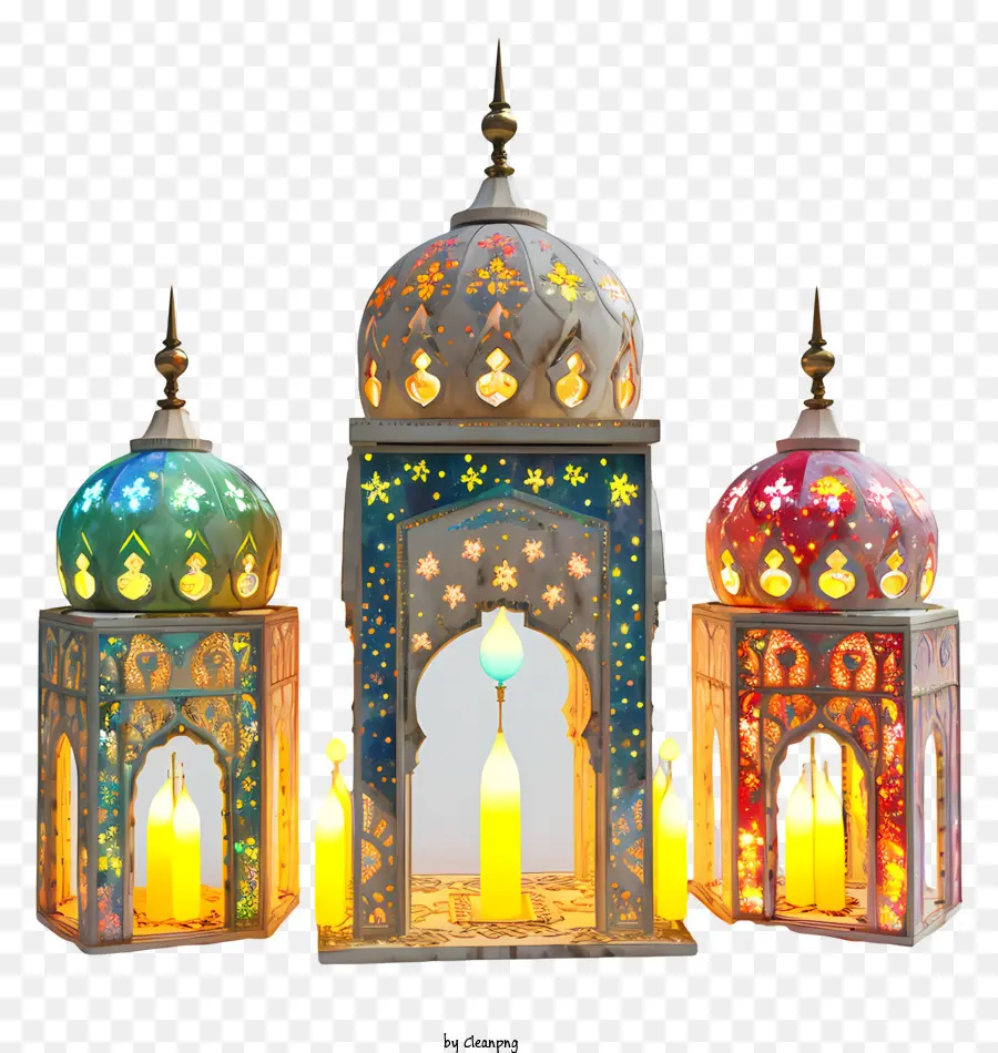 Isra E Miraj，Lanternas PNG