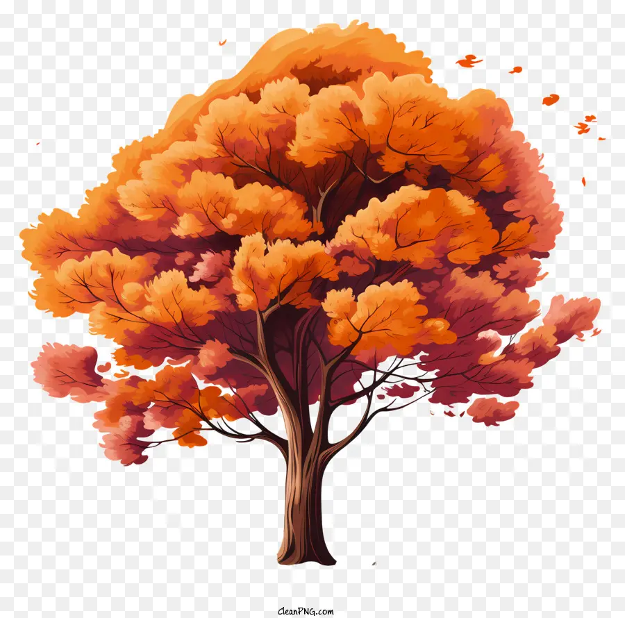Árvore De Outono Pastel，árvore PNG