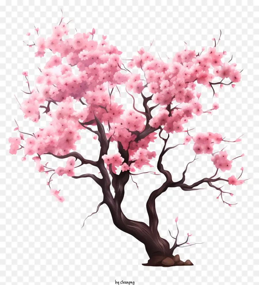 árvore De Flor De Cerejeira Pastel，Árvore De Flor De Cerejeira Rosa PNG
