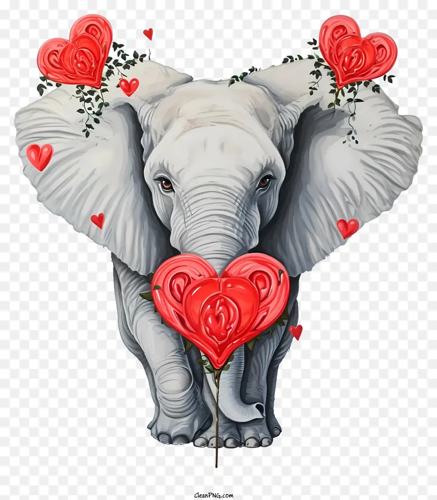 Elefante Realista Dos Namorados，Elefante PNG