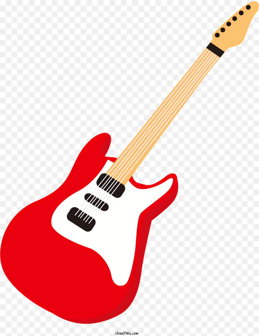 O Vermelho Da Guitarra，Guitarra Elétrica PNG